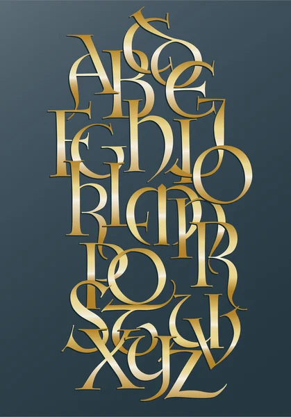 Alphabet lombard — Image vectorielle