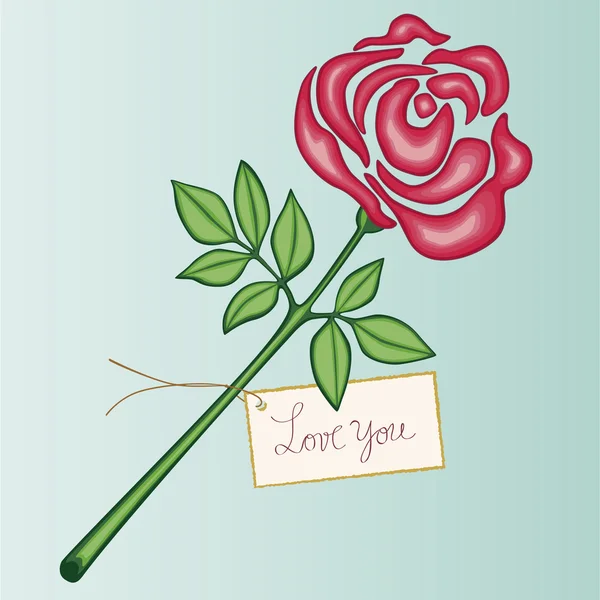 Rose de Saint-Valentin — Image vectorielle
