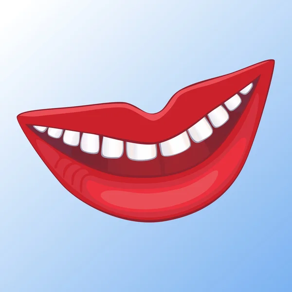 stock vector Smiling mouth