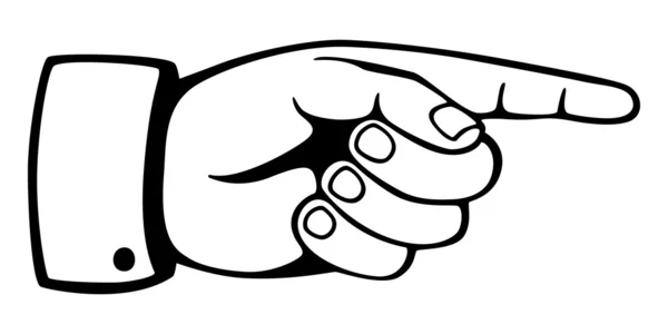 Вказівний палець — стоковий вектор