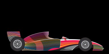 Sport car f1 clipart