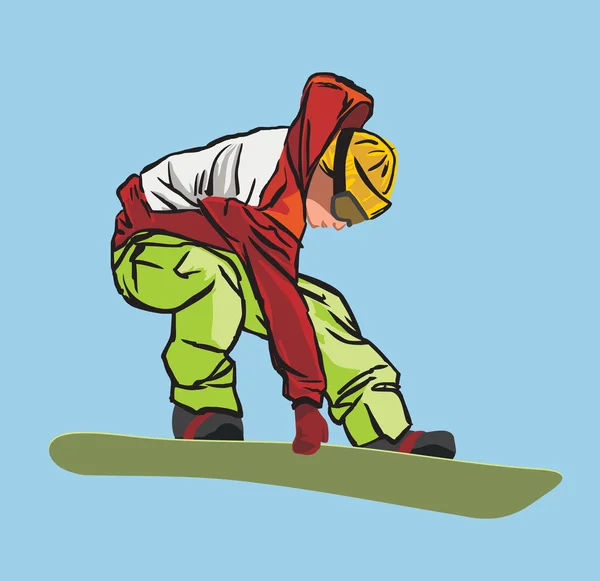 Snowboarder — Archivo Imágenes Vectoriales