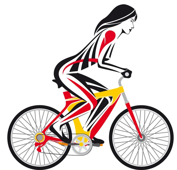 Bicycle races fitness — Stock Vector