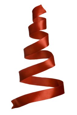 la cinta espiral parece como árbol de Navidad