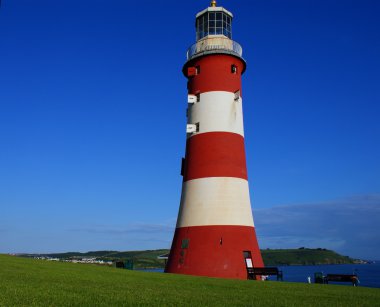 Light house in Plymouth clipart