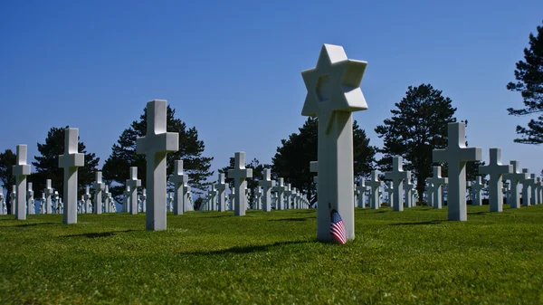 Americký hřbitov v Normandii — Stock fotografie