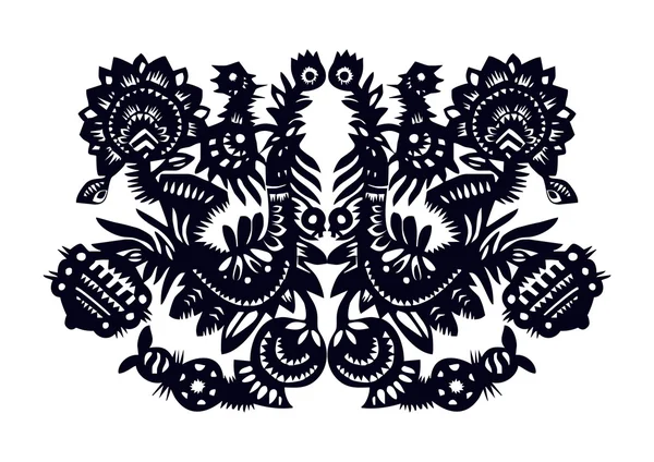 Colombes bleu foncé motif — Image vectorielle