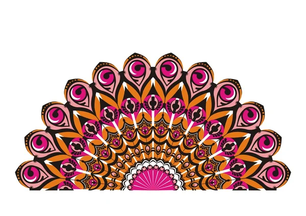 Queue de paon décorative — Image vectorielle
