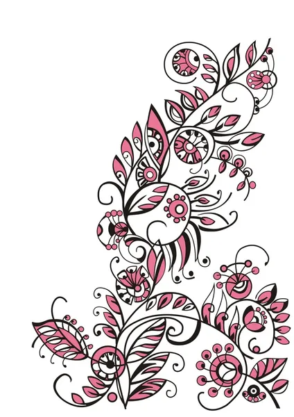 Design floral décoratif — Image vectorielle