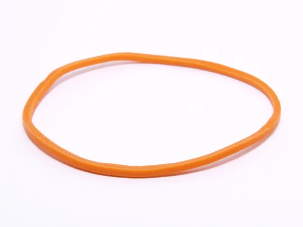 Fascia di gomma arancione rotonda — Foto Stock