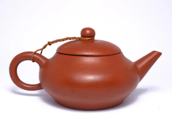 Vecchia teiera cinese in ceramica — Foto Stock
