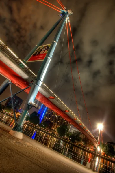 Frankfurt, Almanya holbeinsteg Köprüsü — Stok fotoğraf