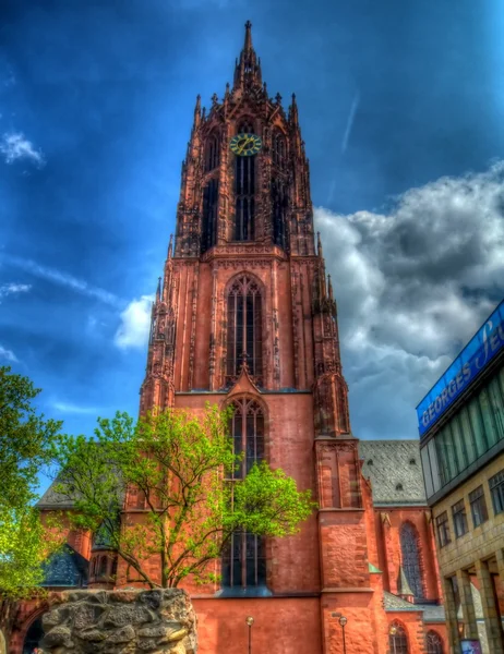 Sint bartholomeus kathedraal in frankfurt, Duitsland — Stockfoto
