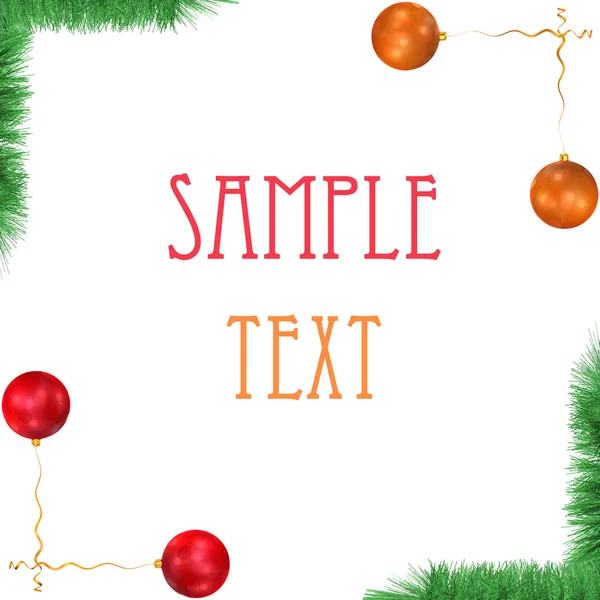 Sample christmas decoration — Stock Photo, Image
