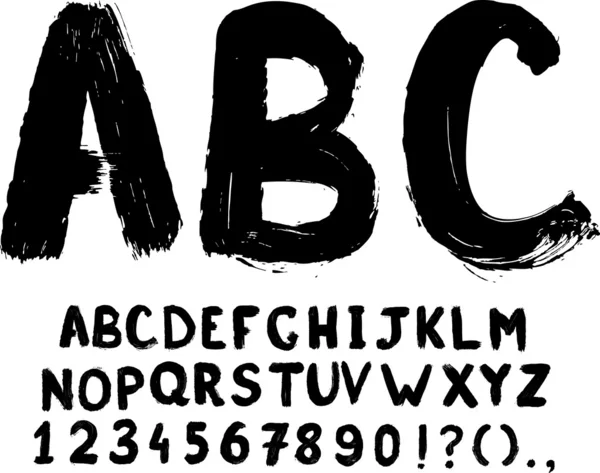 Grunge tipografía escrita a mano — Vector de stock