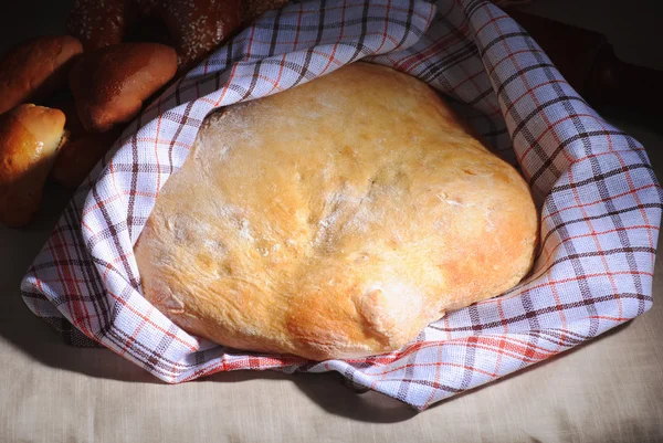 Loaf of homemade bread. — Stock Photo, Image
