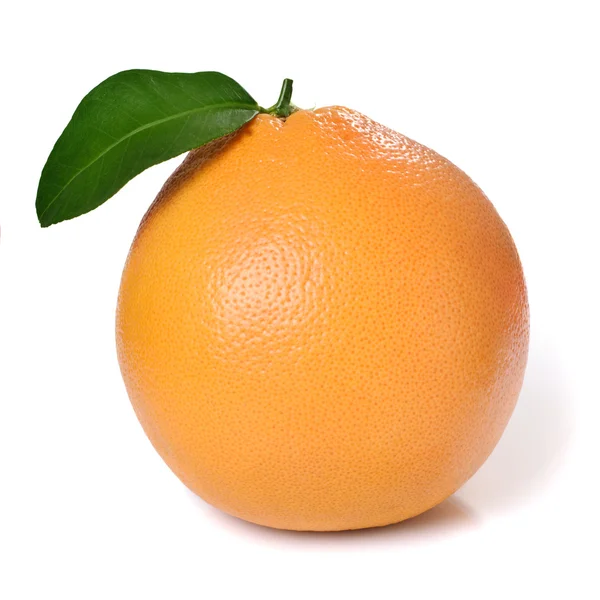 Naranja y hoja — Foto de Stock