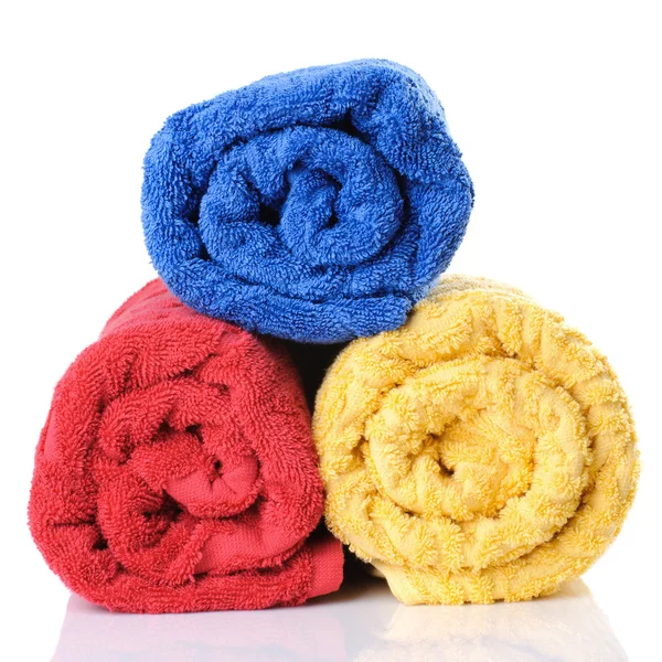 Three bath towels — Stock Photo, Image