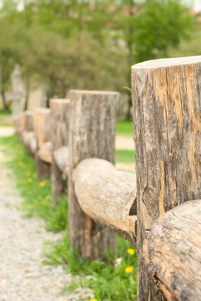 stock image Old wooden fence