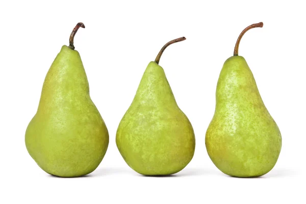 Three green pears — Stock Photo, Image