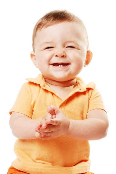 The laughing baby — Stock Photo, Image