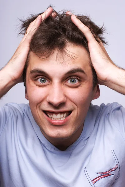 stock image Shocked and outraged guy