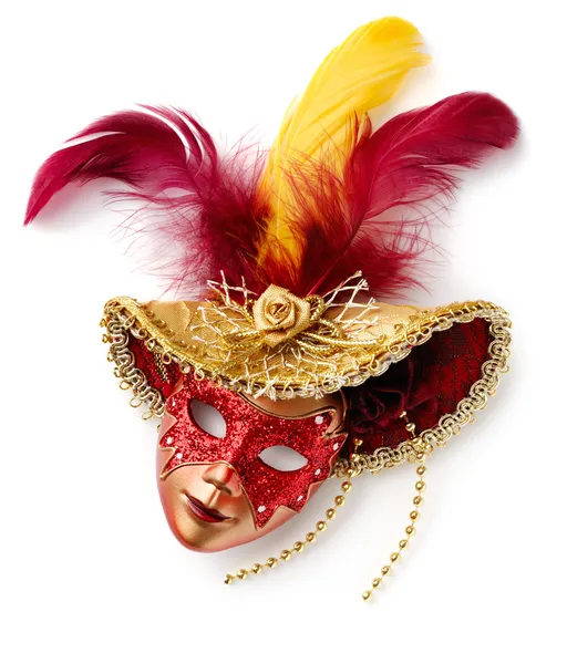 Piros karneváli maszk Stock Fotó