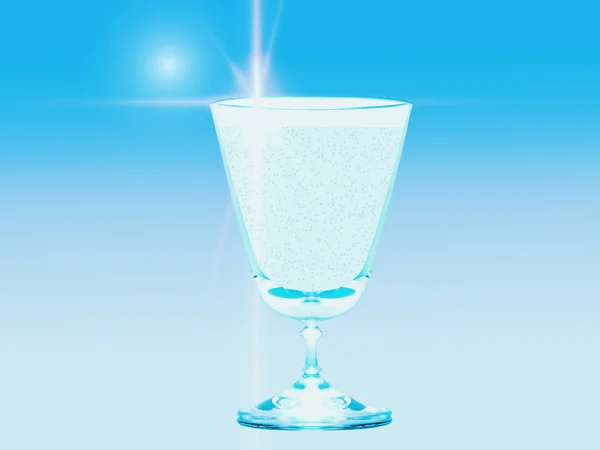 Vidro de água mineral 1 — Fotografia de Stock