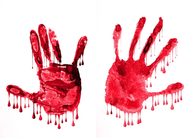 Mãos sangrentas — Fotografia de Stock