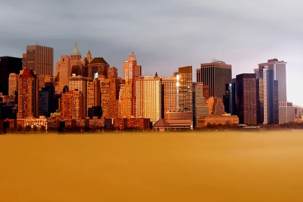 New York in der Zukunft — Stockfoto