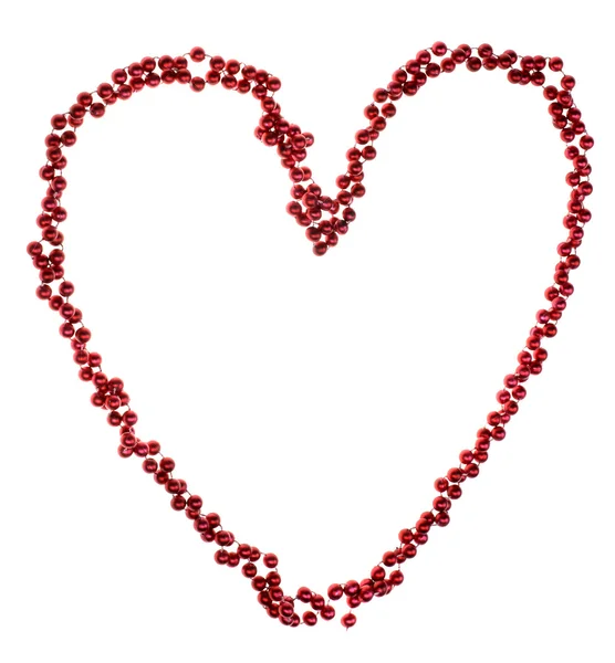 stock image Beads in heart