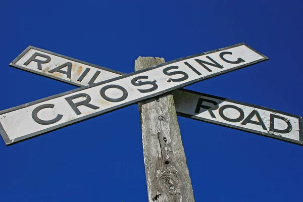 Rail Road Crossing Royaltyfria Stockfoton