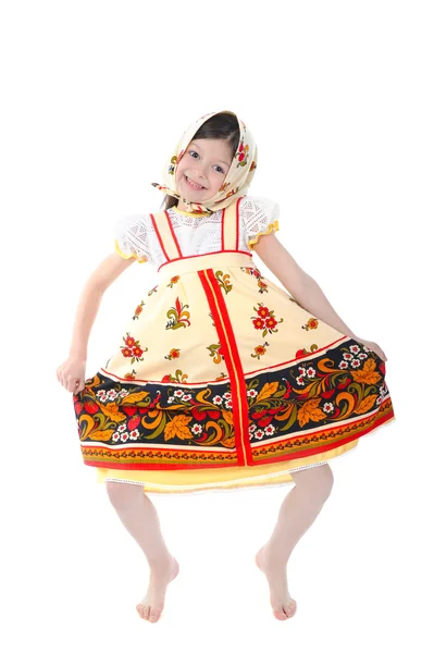 Funny girl šaty tance. — Stock fotografie