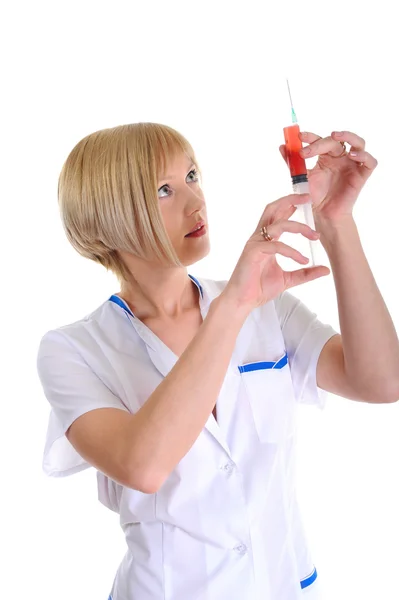 Doctor with a syringe Stock Picture