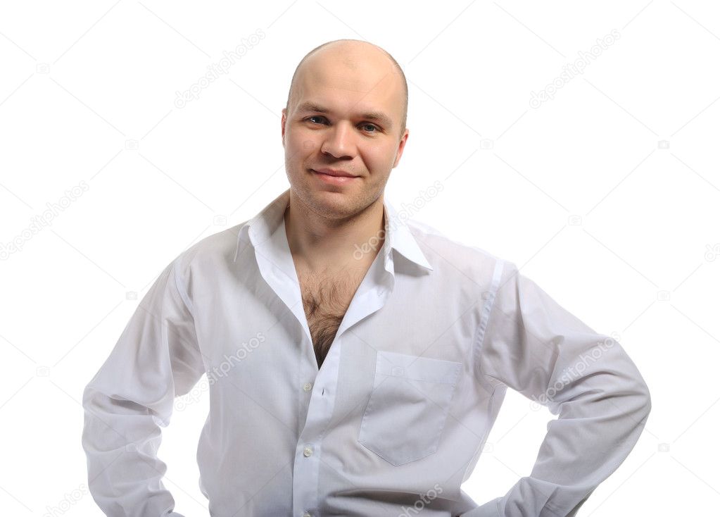 Man in a white shirt