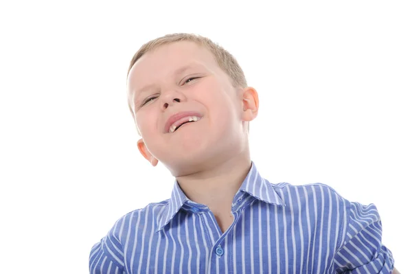Porträt eines glücklichen Jungen — Stockfoto