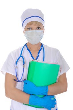 Doctor in a mask clipart