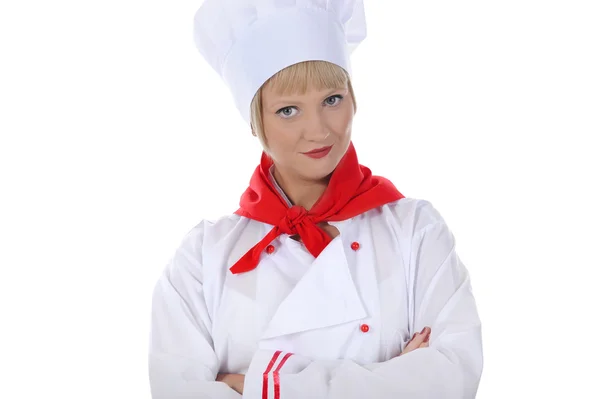 잘생긴 젊은 요리사 유니폼. — 스톡 사진
