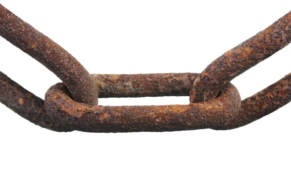 Primeros planos de cadena oxidada —  Fotos de Stock