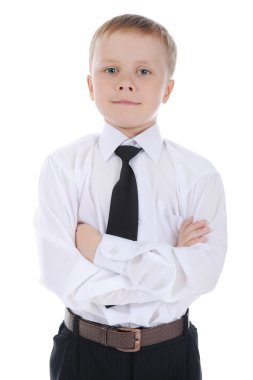 Seven year old boy. clipart