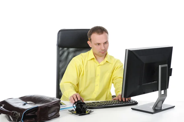 Man in office. Stock Picture