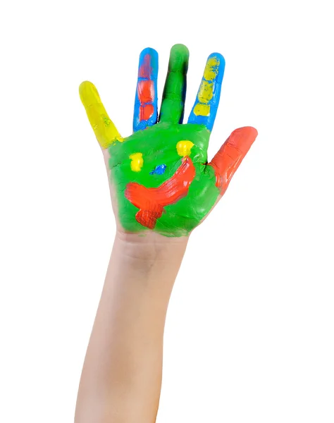Ręcznie malowane dziecko — Zdjęcie stockowe