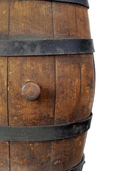 Old wooden barrel with stopper — Stock Photo, Image