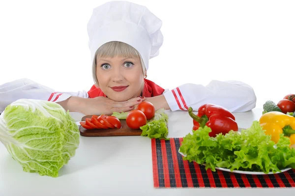 Chica chef —  Fotos de Stock