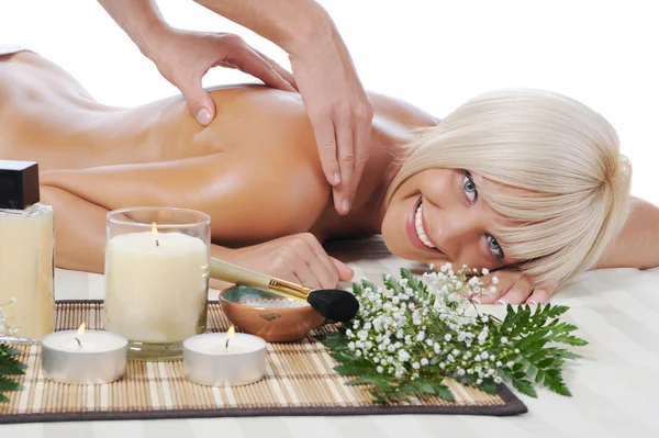 Massage dans le salon spa — Photo