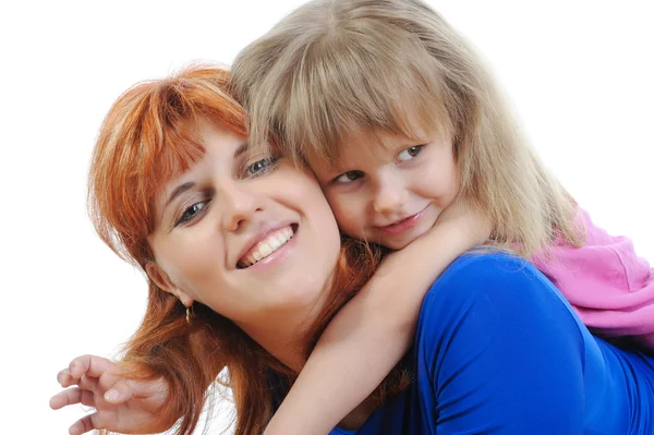 Girl with her mother — Stock Photo, Image