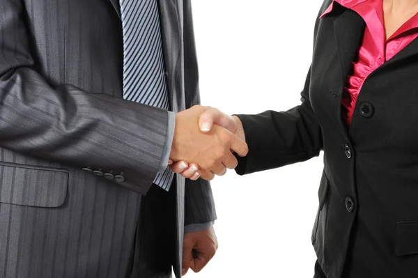 Üzleti partnerek kézfogása. — Stock Fotó