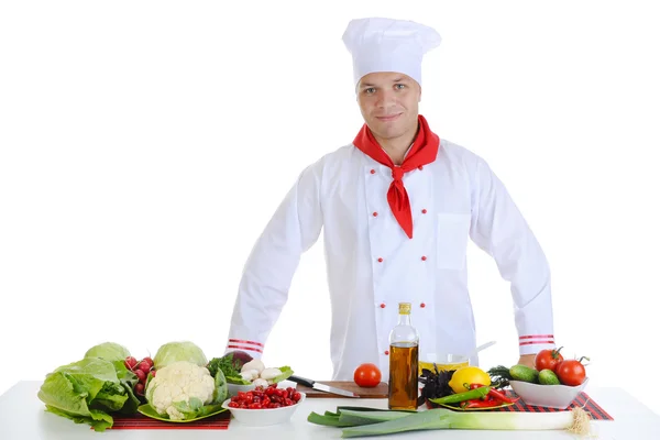 Chef at restaurant Royalty Free Stock Images