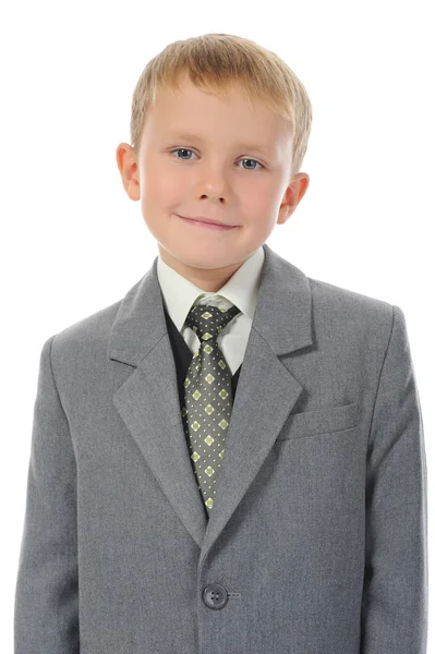 Niño en un traje de negocios —  Fotos de Stock