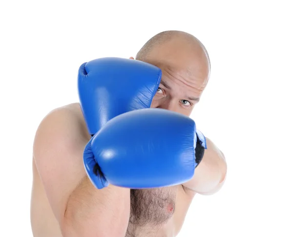 Retrato de un boxeador cerca . —  Fotos de Stock